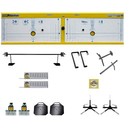 Alinhador de Direção Amarelo Dianteiro para Vala e Rampa - JMEQUIPAMENTOS-LASER-100AD