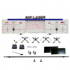 Alinhador de Direção Dianteiro/Traseiro Automotivo Azul com Pratos Traseiros - MAQUINAS RIBEIRO-MRLASERD+T-AZ