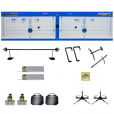 Alinhador de Direção Dianteiro/Traseiro Azul para Rampa - JMEQUIPAMENTOS-LASER200DTAR