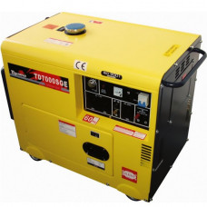 Gerador de Energia Cabinado a Diesel 4T Partida Elétrica 6 Kva 110/220V - TOYAMA-TD7000SGE