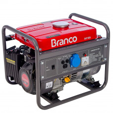 Gerador de Energia à Gasolina 3CV 1.3kva com Partida Manual Monofásico  - BRANCO-B4T1300