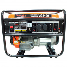 Gerador de Energia à Gasolina 4T 420CC 15HP 6.5kWA Bivolt com Partida Manual - VULCAN-VG8100