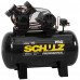 Kit Compressor de Ar SCHULZ PROCSV10/100 10 Pés 100L 2HP 140PSI Mono + Grampeador Pneumático ULTRA 1111102 com Capacidade 150 Grampos - SCHULZ-K1079