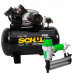 Kit Compressor de Ar SCHULZ PROCSV10/100 10 Pés 100L 2HP 140PSI Mono + Pinador Pneumático ULTRA F50 15 até 50mm 100 Pinos - SCHULZ-K1080