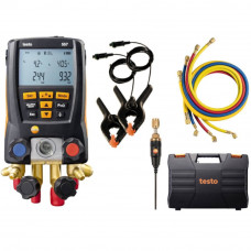 Kit Manifold Digital 557 para Medição de Pressão em Sistema de Refrigeração com 4 Mangueiras - TESTO-5632557