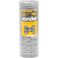 Tela Metálica Hexagonal Malha 3 Polegadas 16 Bwg X 80 cm Com 50 m Mangueirão - VONDER-8065301608