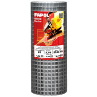 Tela Soldada Fapol 25 x 25 mm 2,10mm 1,00 x 25 Metros para Construção Civil  - MORLAN-1196