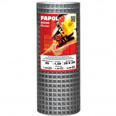 Tela Soldada Fapol 25 x 25mm 1,50mm 1,00 x 25 Metros para Construção Civil  - MORLAN-456